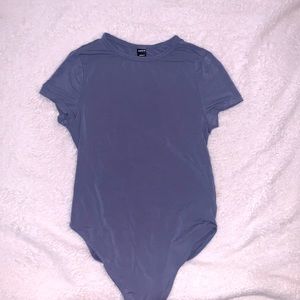 vintage blue body suit